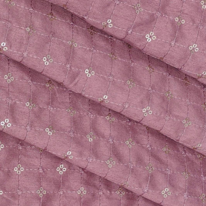 Kurta Fabric ManTire Designer Silk Embroidery Colour Thulian Pink