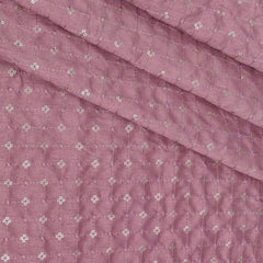Kurta Fabric ManTire Designer Silk Embroidery Colour Thulian Pink