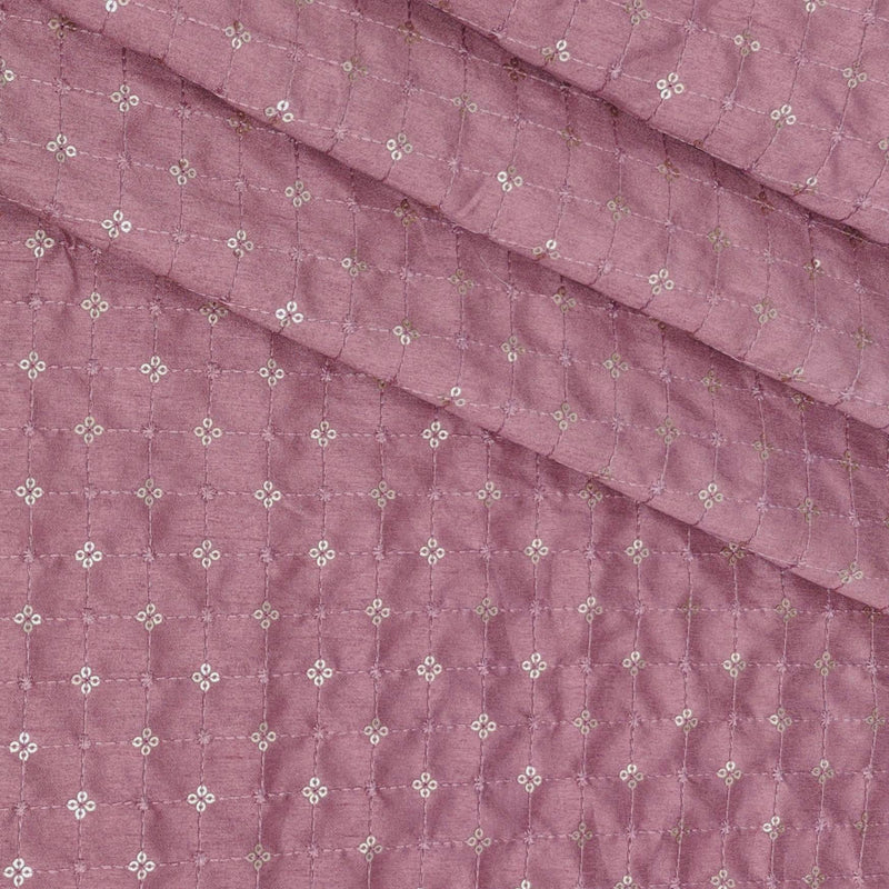 Kurta Fabric ManTire Designer Silk Embroidery Colour Thulian Pink