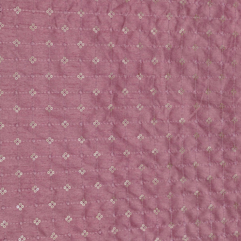 Kurta Fabric ManTire Designer Silk Embroidery Colour Thulian Pink