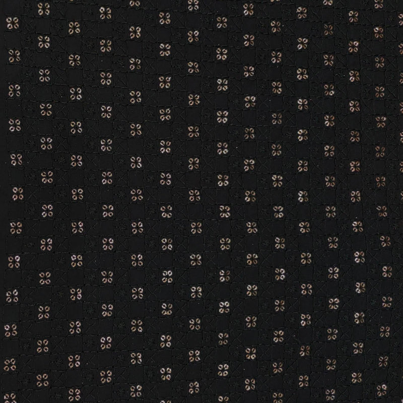 Kurta Fabric ManTire Designer Silk Embroidery Colour Black