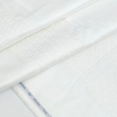 Tuxido Shirt Fabric ManTire  Giza Cotton satin Plain Colour White