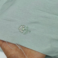 Kurta Pajama Fabric ManTire Designer Silk Embroidery Colour Pistachio Green