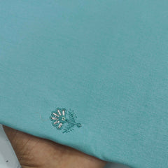 Kurta Pajama Fabric ManTire Designer Silk Embroidery Colour Firozi Blue