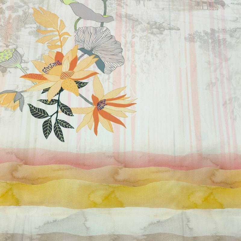 Kurta Fabric ManTire Designer PV Printed Colour Multicolour