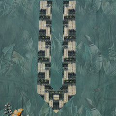 Kurta Fabric ManTire Designer PV Printed Colour Medium Green