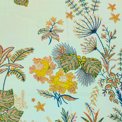 Kurta Fabric ManTire Designer PV Printed Colour Gin Green