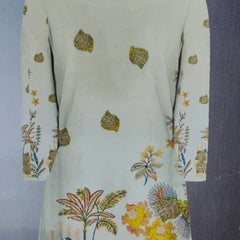 Kurta Fabric ManTire Designer PV Printed Colour Gin Green