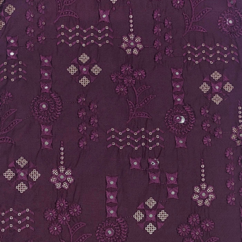 Kurta Pajma Fabric ManTire Designer Silk Embroidery Colour Raisin Purple