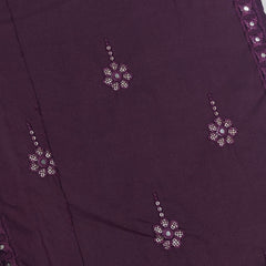 Kurta Pajma Fabric ManTire Designer Silk Embroidery Colour Raisin Purple