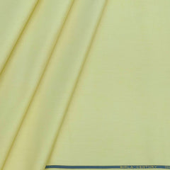 Shirt Fabric Birla Century 60s Pure cotton Plain Fill a Fill Colour Light Yellow