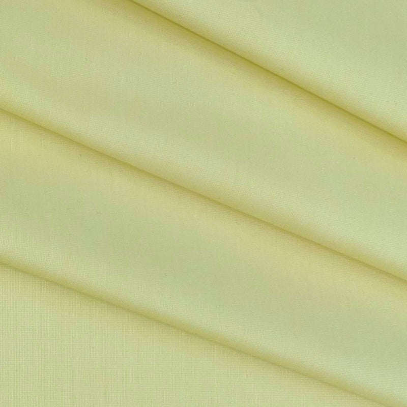 Shirt Fabric Birla Century 60s Pure cotton Plain Fill a Fill Colour Light Yellow