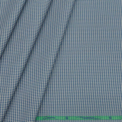 Shirt Fabric Grasim Egyptian Giza Cotton Zig Zag Colour Bluish Grey