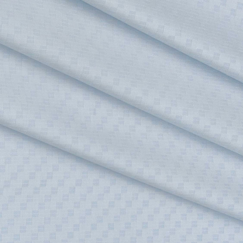 Shirt Fabric Grasim Egyptian Giza Cotton Jacquard Colour Ice Blue