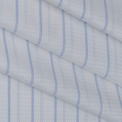 Shirt Fabric Grasim Egyptian Giza Cotton Broad Lining Colour Blue N White