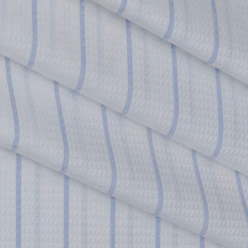 Shirt Fabric Grasim Egyptian Giza Cotton Broad Lining Colour Blue N White