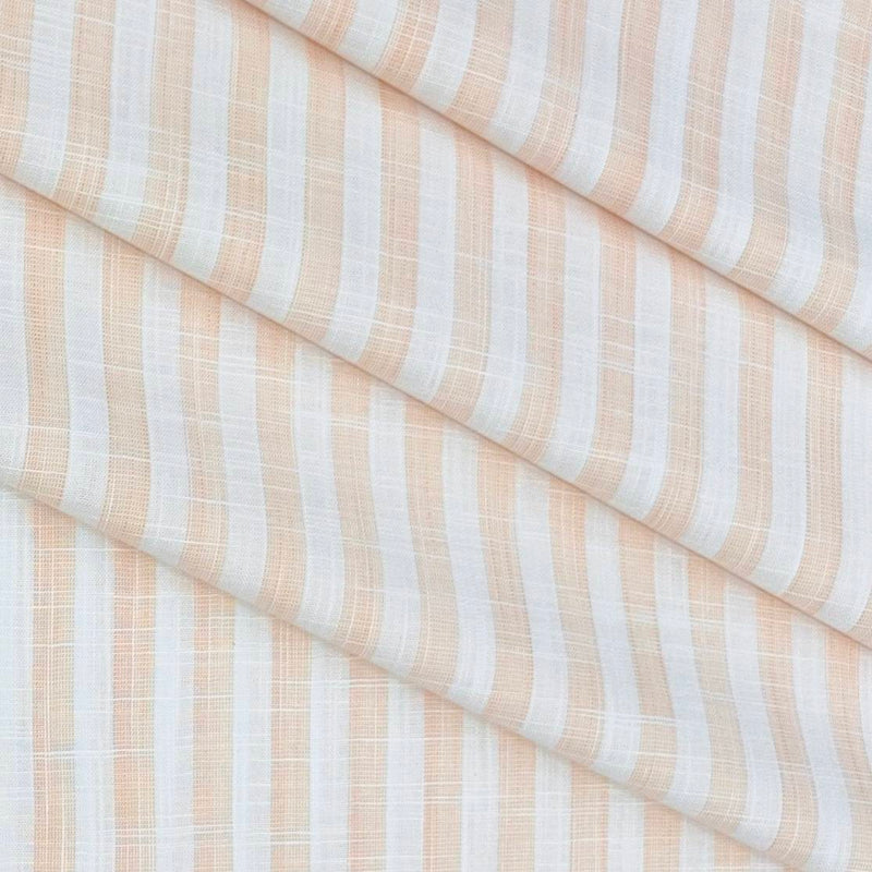 Shirt Fabric Raymond 100% Cotton Patta Lining Colour Apricot Peach