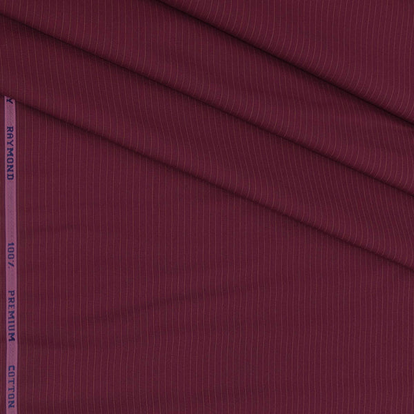 Shirt Fabric Raymond 100% Cotton Lining Colour Jam Red