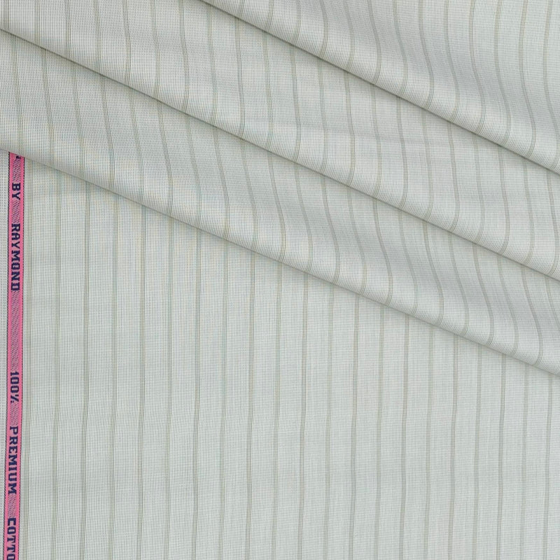 Shirt Fabric Raymond 100% Cotton Lining Colour Light Green