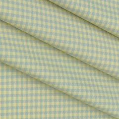 Shirt Fabric Raymond 100% Cotton Check Colour Greenish Yellow