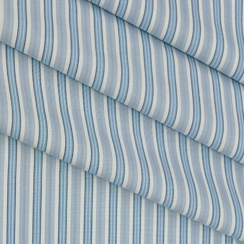 Shirt Fabric Raymond 100% Cotton Lining Colour Light Blue N White