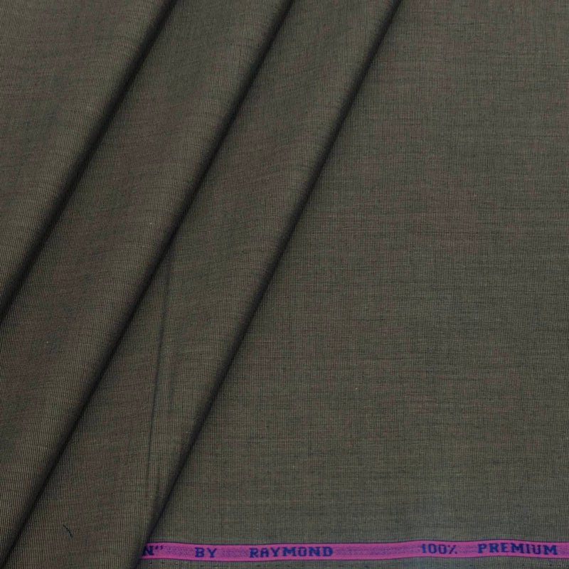 Shirt Fabric Raymond Fill a Fill 100% cotton Plain Colour Cedar Brown