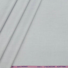 Shirt Fabric Raymond Fill a Fill 100% cotton Plain Colour Cloud Grey