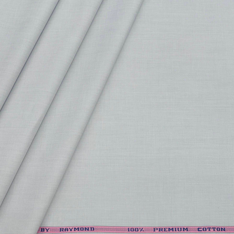Shirt Fabric Raymond Fill a Fill 100% cotton Plain Colour Cloud Grey