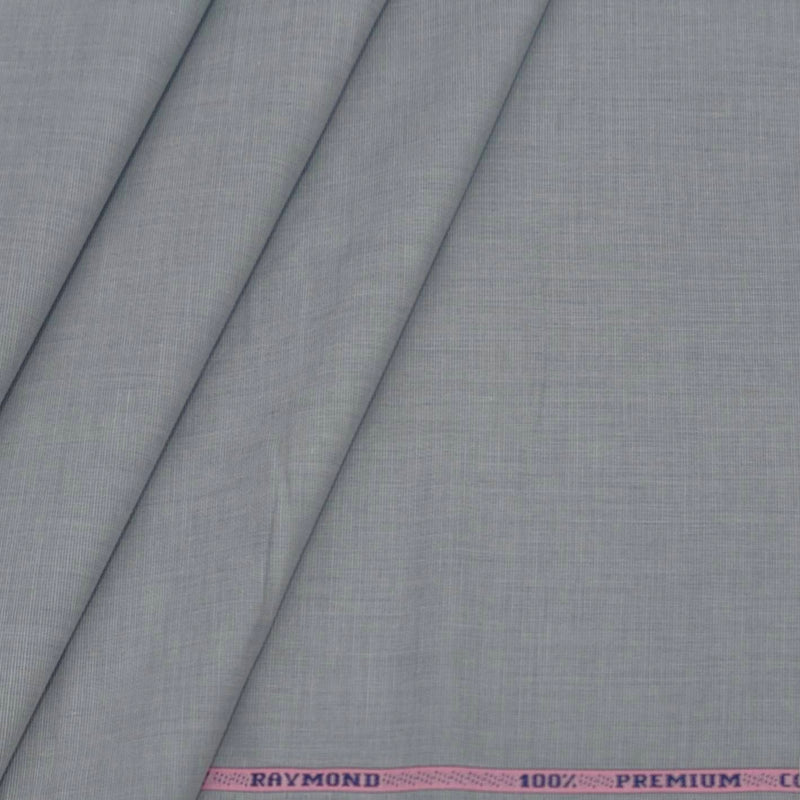 Shirt Fabric Raymond Fill a Fill 100% cotton Plain Colour Dolphin Grey