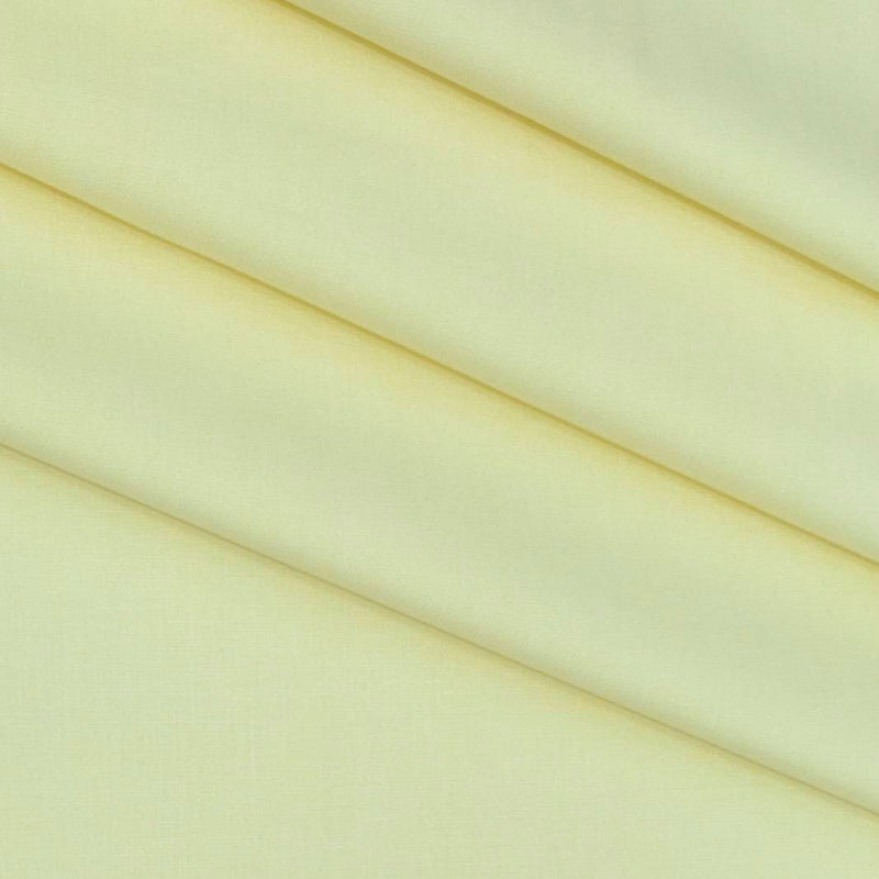 Shirt Fabric Raymond Fill a Fill 100% cotton Plain Colour Yellow Cream