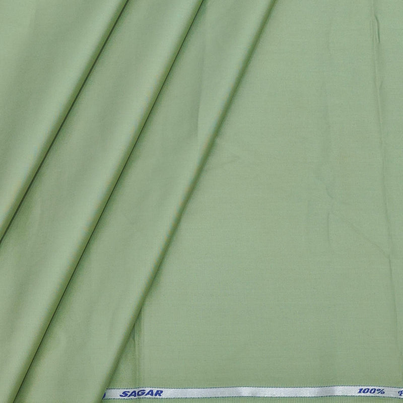 Kurta Pajama Fabric ManTire 100% Cotton Premium Plain Colour Tea Green