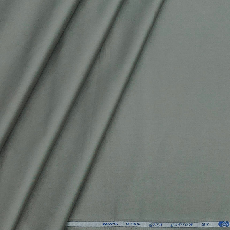 Kurta Pajama Fabric ManTire 100% Cotton Premium Plain Colour Greenish Grey