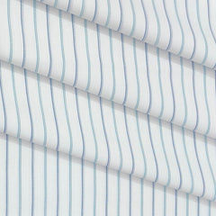 Shirt Fabric Arvind Cotton Blended Lining Colour Firozi Blue N White