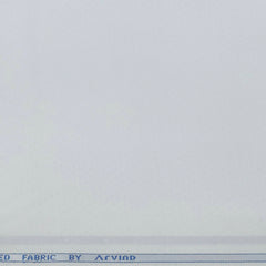 Shirt Fabric Arvind Cotton Blended Dobby Colour White