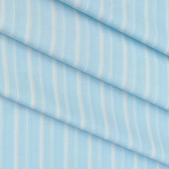 Shirt Fabric Arvind Cotton Blended Lining Colour Cyan Blue