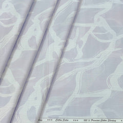 Shirt Fabric ManTire 60s Giza Cotton Printed Colour Light Lavender