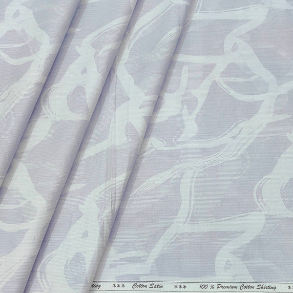 Shirt Fabric ManTire 60s Giza Cotton Printed Colour Light Lavender