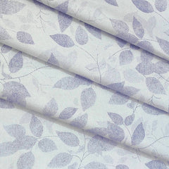 Shirt Fabric ManTire 60s Giza Cotton Printed Colour Light Lavender N Off White