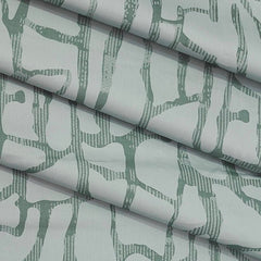 Shirt Fabric ManTire 60s Giza Cotton Printed Colour Laurel Green