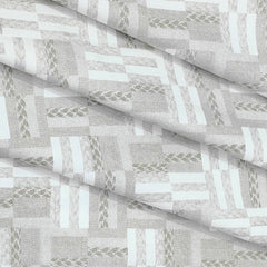 Shirt Fabric ManTire 60s Giza Cotton Printed Colour Brown N White