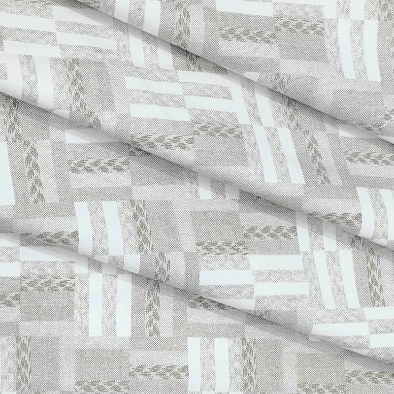 Shirt Fabric ManTire 60s Giza Cotton Printed Colour Brown N White