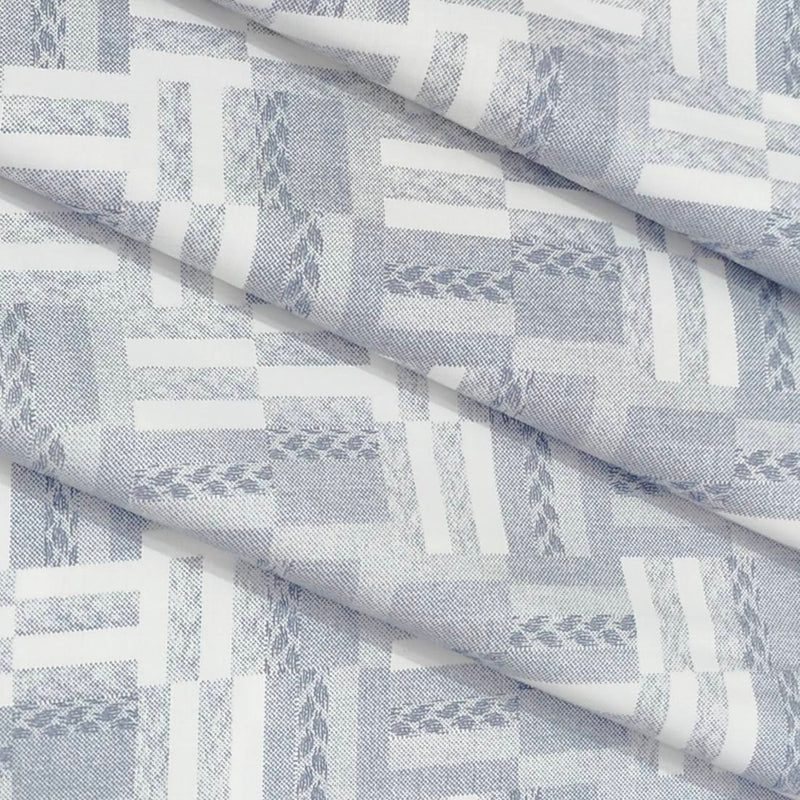 Shirt Fabric ManTire 60s Giza Cotton Printed Colour Greyish White