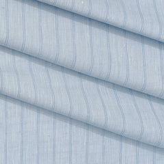 Shirt Fabric Linen Club Linen Blended Broad Lining Colour Light Blue