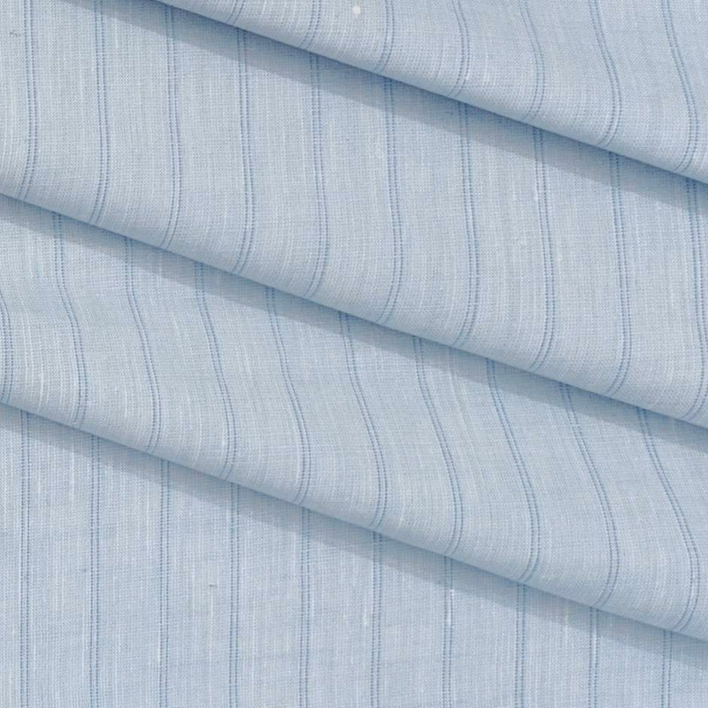 Shirt Fabric Linen Club Linen Blended Broad Lining Colour Light Blue