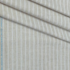 Shirt Fabric Linen Club Linen Blended Patta Lining Colour Light Brown