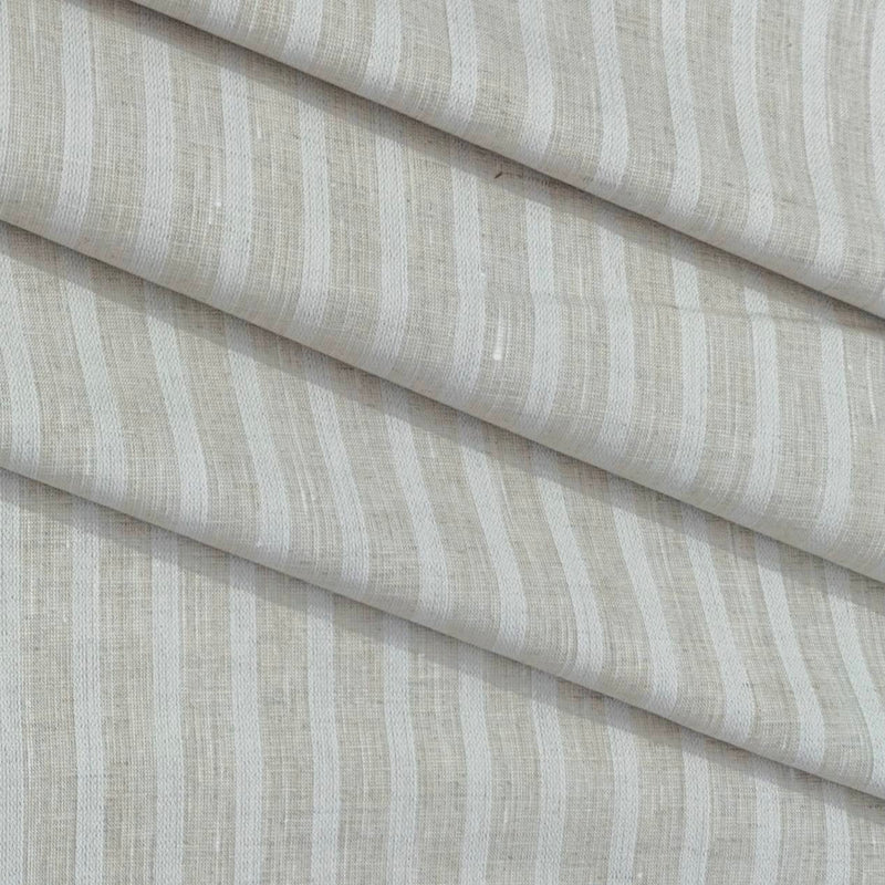 Shirt Fabric Linen Club Linen Blended Patta Lining Colour Light Brown