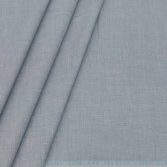 Shirt Fabric Linen Club Linen Blended Pin Check Colour Grey