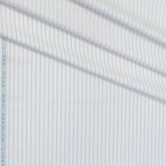 Shirt Fabric Linen Club Linen Blended Lining Colour Light Blue N White