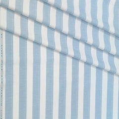 Shirt Fabric Linen Club Linen Blended Patta Lining Colour River Blue N White