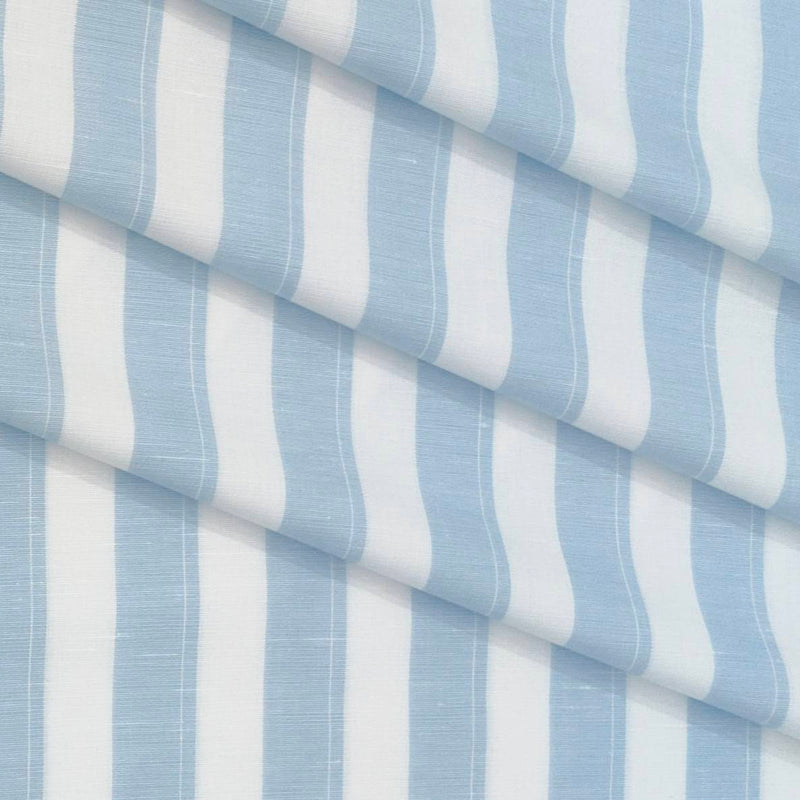Shirt Fabric Linen Club Linen Blended Patta Lining Colour River Blue N White